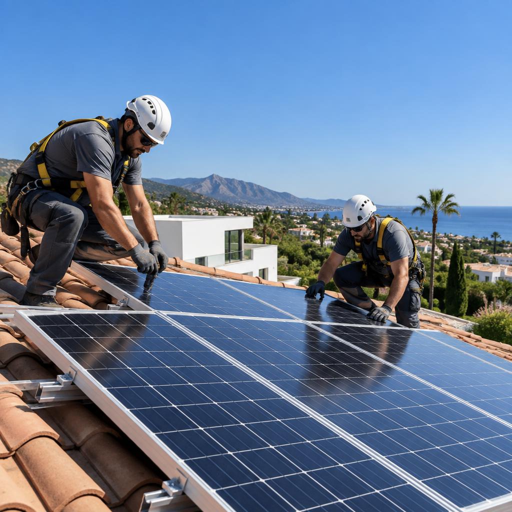 Instalación de placas solares en Marbella por Electro&House